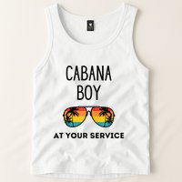 Cabana Boy Funny Summer Pool Party Bartender Bartending Tank Top