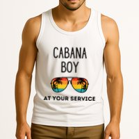 Cabana Boy Funny Summer Pool Party Bartender Bartending Tank Top