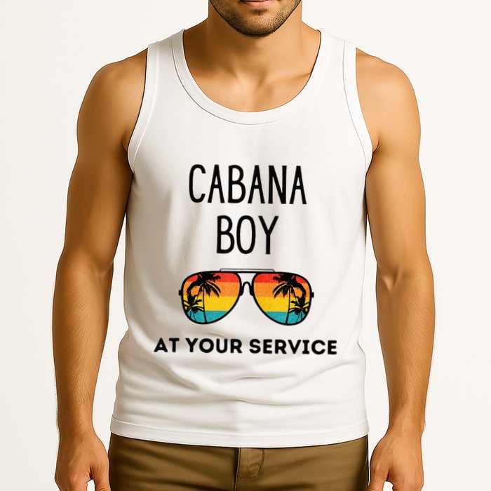 Cabana Boy Funny Summer Pool Party Bartender Bartending Tank Top