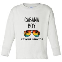 Cabana Boy Funny Summer Pool Party Bartender Bartending Toddler Long Sleeve Shirt