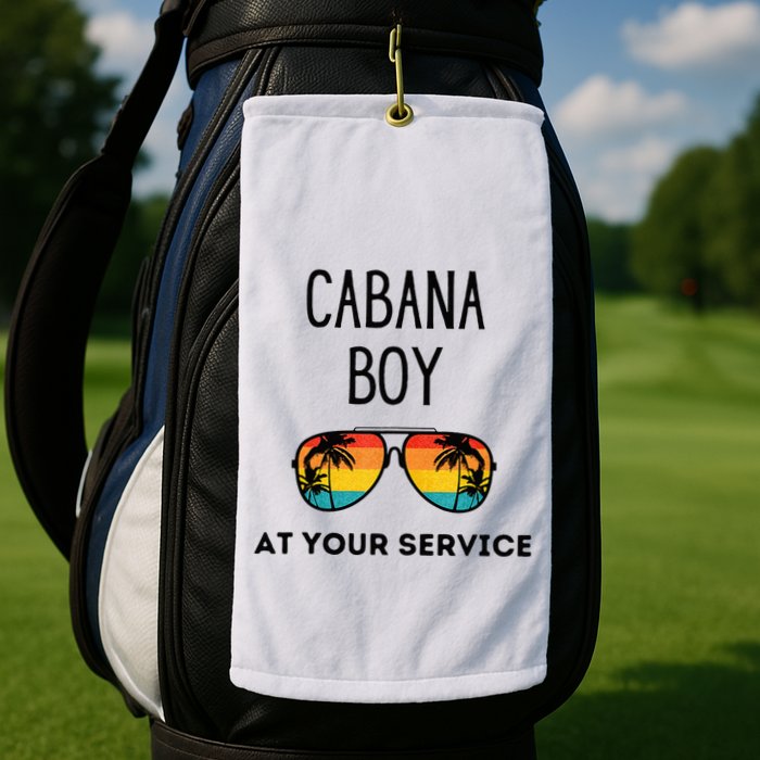 Cabana Boy Funny Summer Pool Party Bartender Bartending Golf Towel