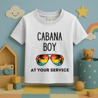 Cabana Boy Funny Summer Pool Party Bartender Bartending Toddler T-Shirt