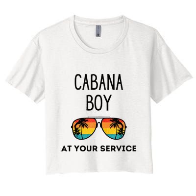 Cabana Boy Funny Summer Pool Party Bartender Bartending Crop Top