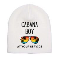 Cabana Boy Funny Summer Pool Party Bartender Bartending Short Acrylic Beanie