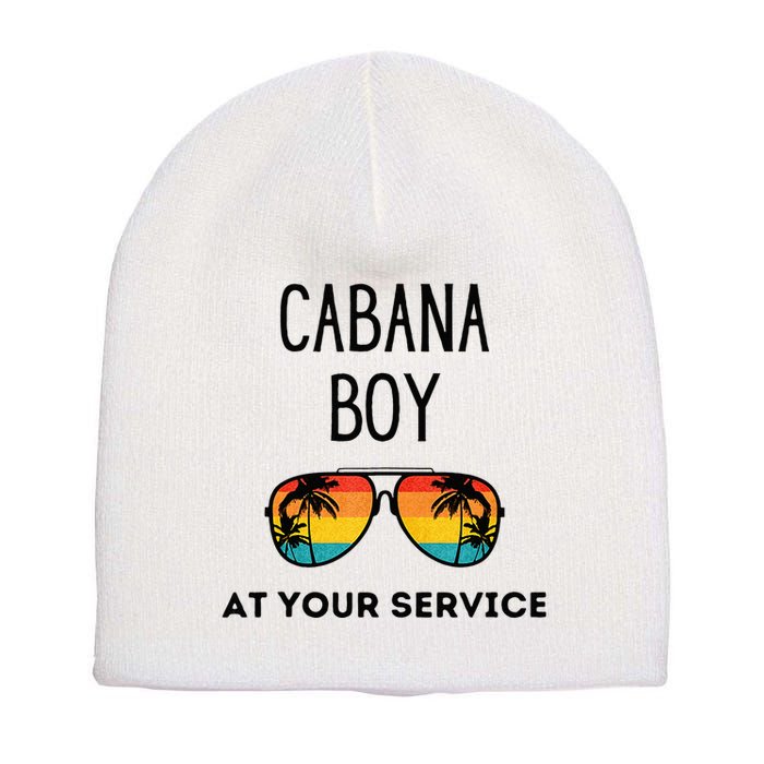 Cabana Boy Funny Summer Pool Party Bartender Bartending Short Acrylic Beanie