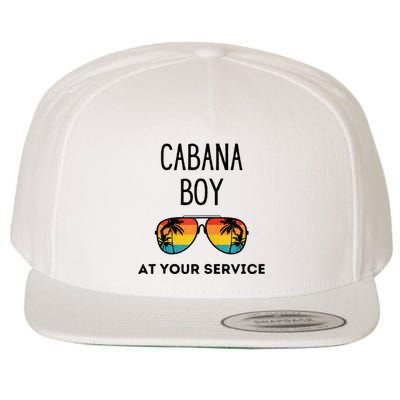 Cabana Boy Funny Summer Pool Party Bartender Bartending Wool Snapback Cap