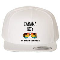 Cabana Boy Funny Summer Pool Party Bartender Bartending Wool Snapback Cap