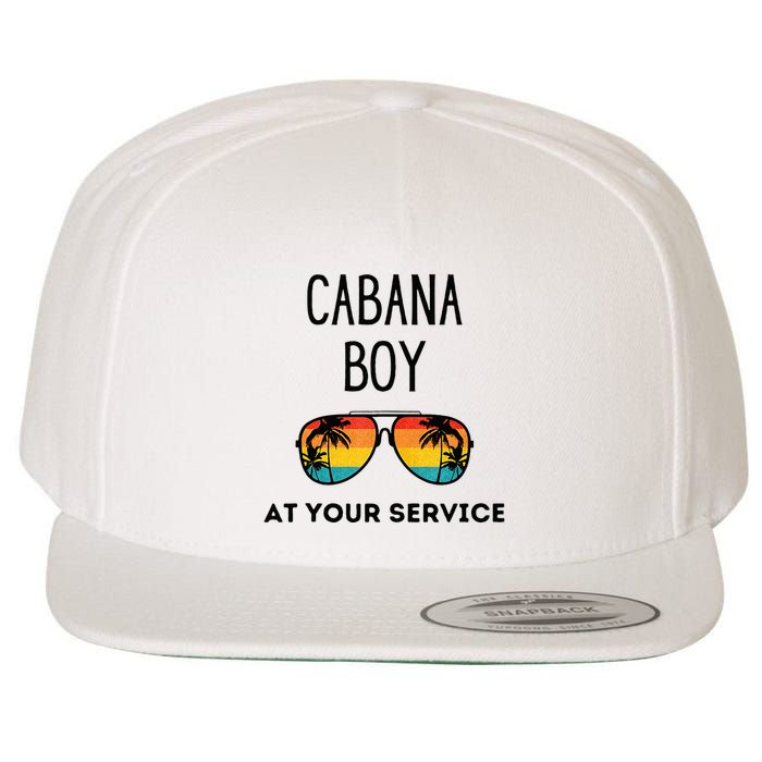 Cabana Boy Funny Summer Pool Party Bartender Bartending Wool Snapback Cap