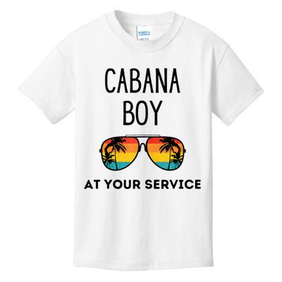 Cabana Boy Funny Summer Pool Party Bartender Bartending Kids T-Shirt