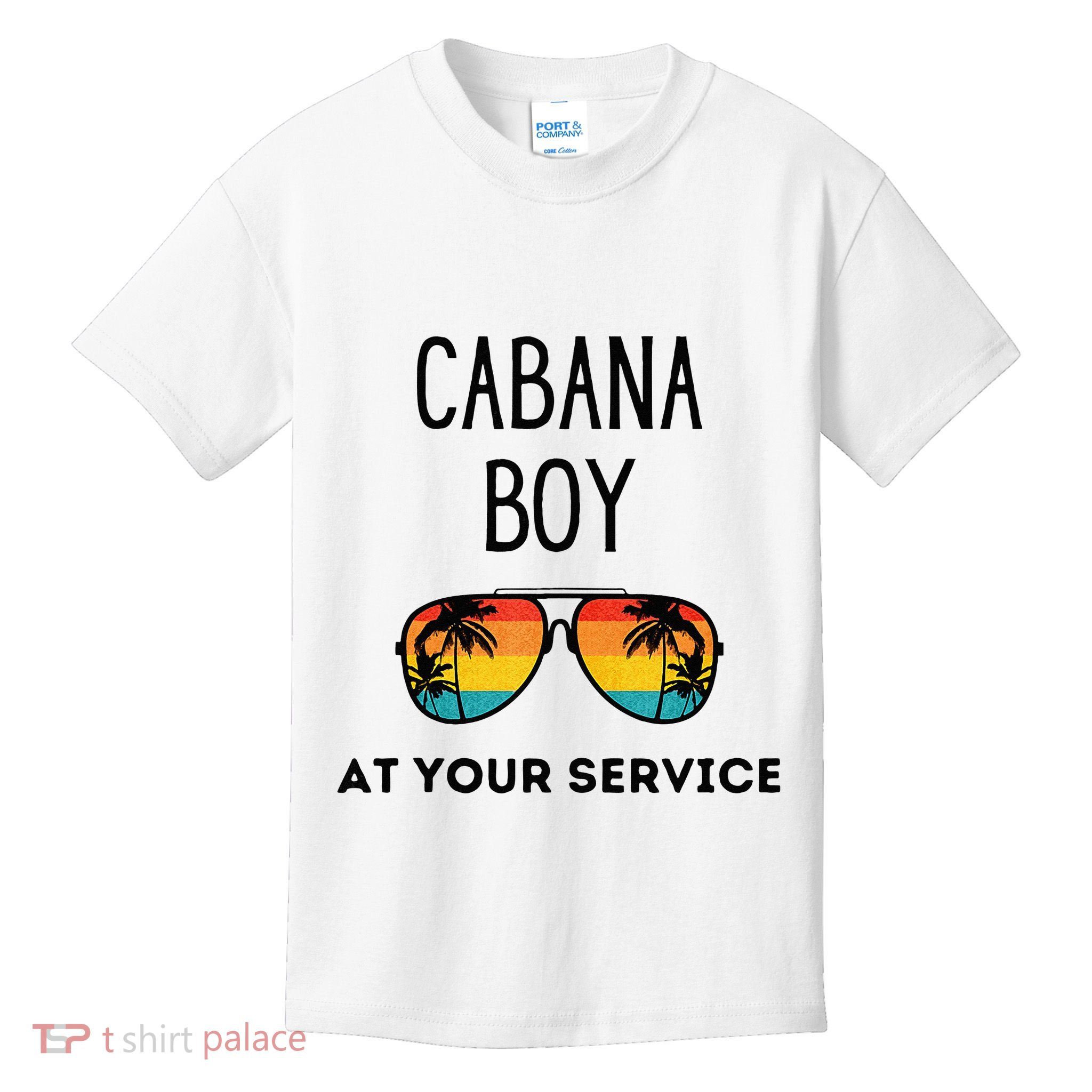 Cabana Boy Funny Summer Pool Party Bartender Bartending Kids T-Shirt