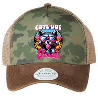 Cute But Feral Funny Trash Panda Legacy Tie Dye Trucker Hat