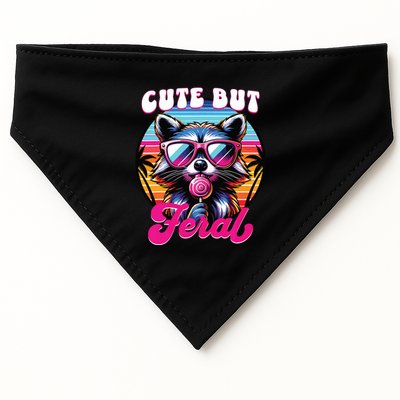 Cute But Feral Funny Trash Panda USA-Made Doggie Bandana