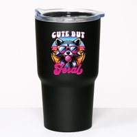 Cute But Feral Funny Trash Panda Tumbler