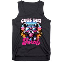 Cute But Feral Funny Trash Panda Tank Top
