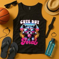 Cute But Feral Funny Trash Panda Tank Top