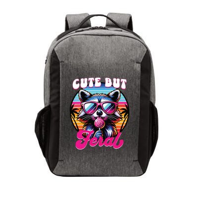 Cute But Feral Funny Trash Panda Vector Backpack