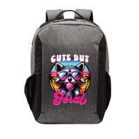 Cute But Feral Funny Trash Panda Vector Backpack