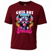 Cute But Feral Funny Trash Panda Performance Shirt