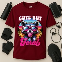 Cute But Feral Funny Trash Panda Performance Shirt
