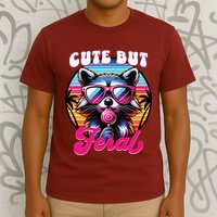 Cute But Feral Funny Trash Panda T-Shirt