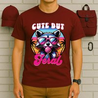 Cute But Feral Funny Trash Panda T-Shirt