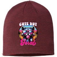 Cute But Feral Funny Trash Panda Sustainable Beanie