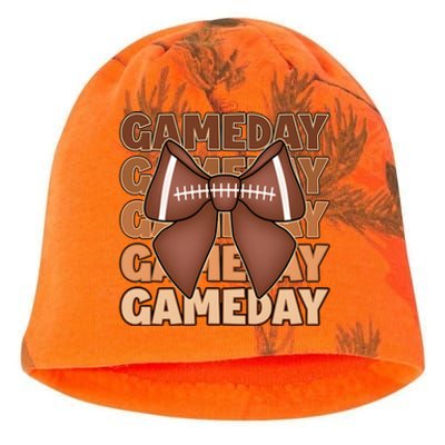 Coqutte Bow Football Game Day Kati - Camo Knit Beanie