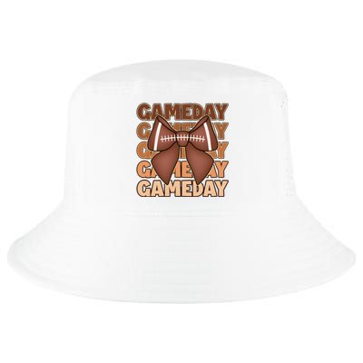 Coqutte Bow Football Game Day Cool Comfort Performance Bucket Hat