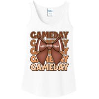 Coqutte Bow Football Game Day Ladies Essential Tank