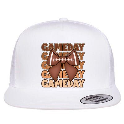 Coqutte Bow Football Game Day Flat Bill Trucker Hat