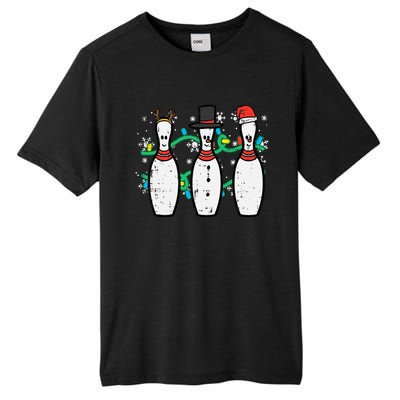 Christmas Bowling Funny Xmas Sports Bowler Tall Fusion ChromaSoft Performance T-Shirt