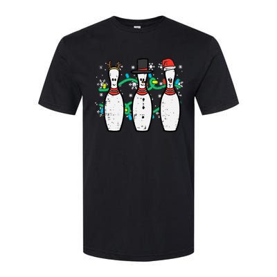 Christmas Bowling Funny Xmas Sports Bowler Softstyle CVC T-Shirt