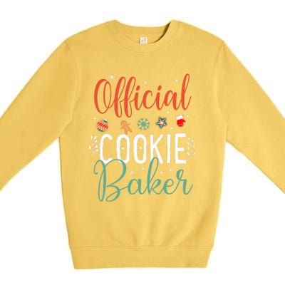 Cookie Baker Funny Christmas Couples Matching Premium Crewneck Sweatshirt