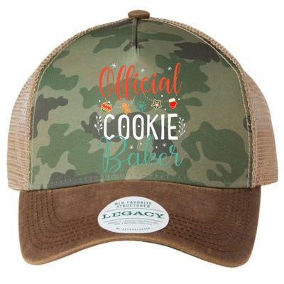 Cookie Baker Funny Christmas Couples Matching Legacy Tie Dye Trucker Hat