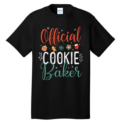 Cookie Baker Funny Christmas Couples Matching Tall T-Shirt