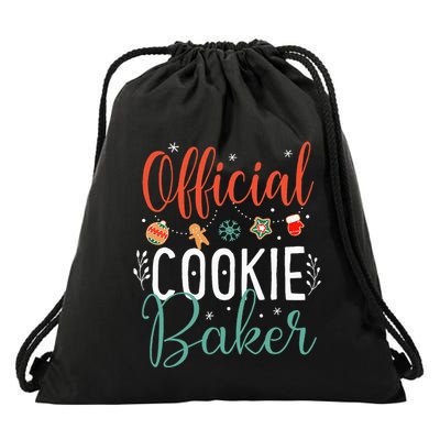 Cookie Baker Funny Christmas Couples Matching Drawstring Bag