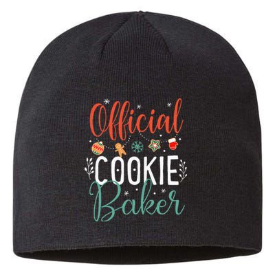 Cookie Baker Funny Christmas Couples Matching Sustainable Beanie