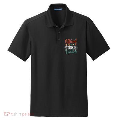 Cookie Baker Funny Christmas Couples Matching Dry Zone Grid Polo