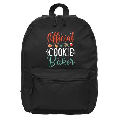 Cookie Baker Funny Christmas Couples Matching 16 in Basic Backpack