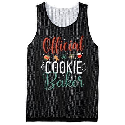 Cookie Baker Funny Christmas Couples Matching Mesh Reversible Basketball Jersey Tank