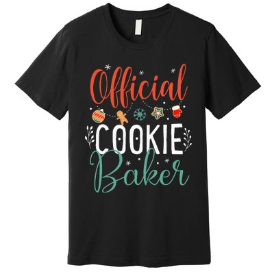 Cookie Baker Funny Christmas Couples Matching Premium T-Shirt