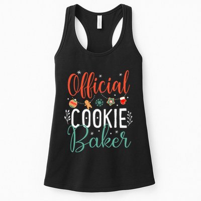 Cookie Baker Funny Christmas Couples Matching Womens Tank Top