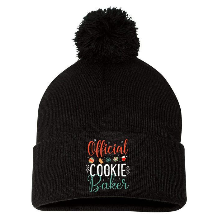 Cookie Baker Funny Christmas Couples Matching Pom Pom 12in Knit Beanie