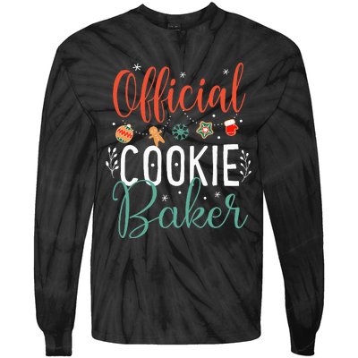 Cookie Baker Funny Christmas Couples Matching Tie-Dye Long Sleeve Shirt