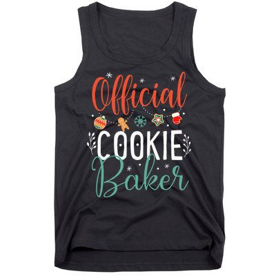 Cookie Baker Funny Christmas Couples Matching Tank Top