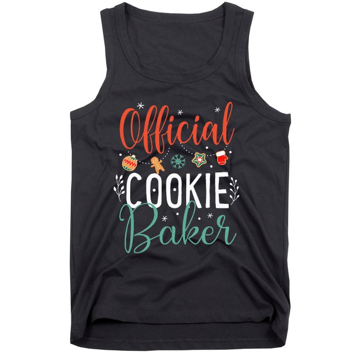 Cookie Baker Funny Christmas Couples Matching Tank Top