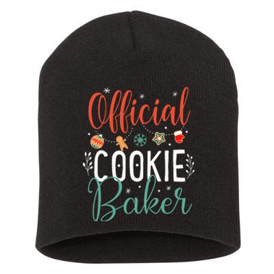 Cookie Baker Funny Christmas Couples Matching Short Acrylic Beanie