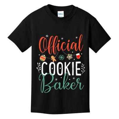 Cookie Baker Funny Christmas Couples Matching Kids T-Shirt
