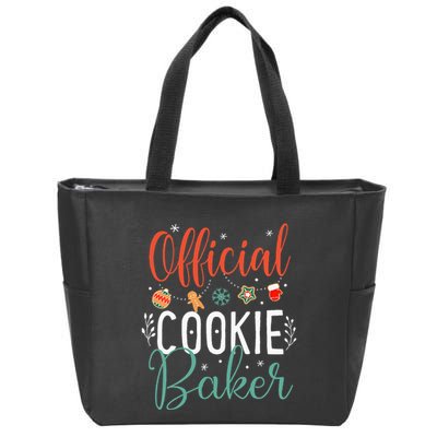 Cookie Baker Funny Christmas Couples Matching Zip Tote Bag
