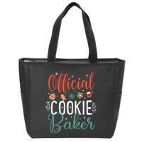 Cookie Baker Funny Christmas Couples Matching Zip Tote Bag